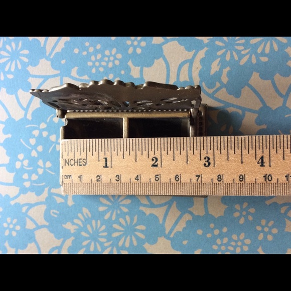 Art Nouveau Style Brass Stamp Holder - Picture 8 of 12